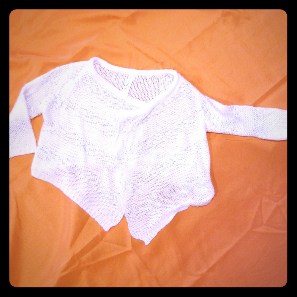 Sparkle fairy open drape cardigan size 4/5